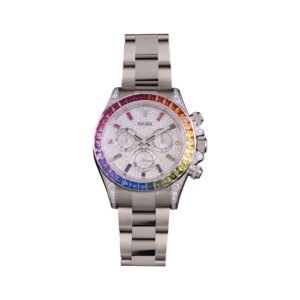 Cosmograph Daytona 126599RBOW Rainbow White Gold 40mm Pave Diamond Dial