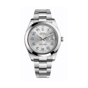 Datejust Ii Blue Arabic Silver 41Mm Stainless Steel Oyster Ref. 116300