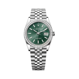 Datejust 126284RBR-0043 White Gold Mint Green Dial 36mm