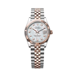 Datejust 278271-0026 Mother Of Pearl Diamond Dial Rose Gold Fluted Bezel 31Mm Stainless Steel And 18K Rose Gold Jubilee Bezel