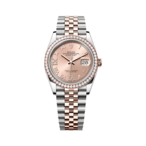 Datejust 126281RBR-0015 Everose Gold-Diamonds Rose Dial 36mm