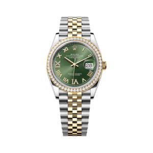 Datejust 126283RBR-0011 Oystersteel-Yellow Gold Olive Green Dial 36mm
