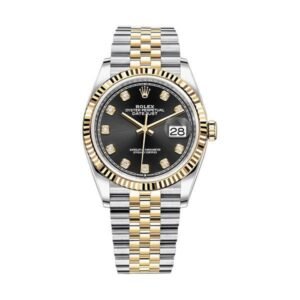 Datejust 126233-0021 Black Diamond Dial 36Mm 18K Yellow Gold And Stainless Steel