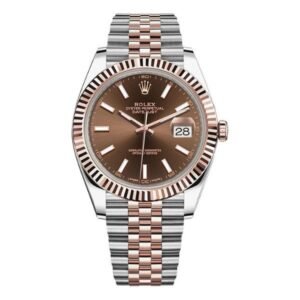 Datejust 126331 Choij Chocolate Index Dial Oyster Perpetual 41Mm Steel And 18K Everose Gold Jubilee Bracelet