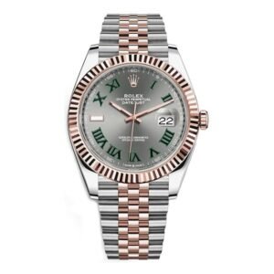 Datejust Wimbledon Everose Gold And Stainless Steel Jubilee Bracelet