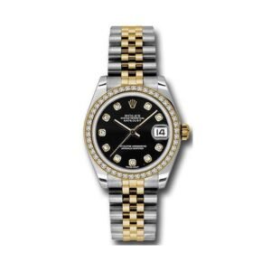 Datejust Black Dial 31Mm Stainless Steel & 18K Yellow Gold
