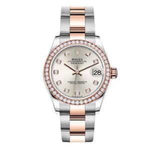 Datejust 278381Rbr Sdo 46 Diamond Bezel 31Mm Silver Diamond Dial Steel And Everose Gold Steel