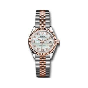 Datejust 279171 Mdj Mother Of Pearl Diamond Dial Fluted Rose Gold 28Mm 18Kt Rose Gold And Oystersteel