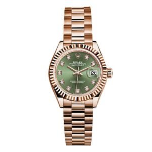 Datejust 279175 Ogdp Olive Green Diamond Dial 28Mm Everose Gold