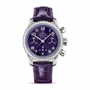 Speedmaster Chronograph 38Mm Stainless Steel Purple Dial