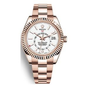 Sky Dweller 326935 Wh White Index 18K Rose Gold White Dial 42Mm