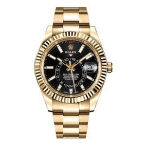 Sky Dweller 326938 Bk Black Index 42Mm 18K Yellow Gold