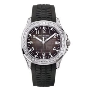 Aquanaut 5167/300G-010 Black Dial Diamond Bezel 40Mm 18K White Gold