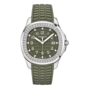 Aquanaut 5267/200A-011 Diamonds-Set Stainless Steel 38.8mm Luce Khaki Green Dial