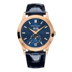 Complications 5396R-015 Annual Calendar Moon Phase Blue Dial 38.5Mm 18K Rose Gold
