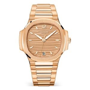 Nautilus 7118/1R-010 Golden Dial 35Mm 18K Rose Gold