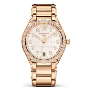 Twenty~4 7300/1200R-010 18K Rose Gold 36Mm Silvery Dial Diamond-Set Bezel