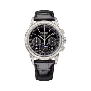 Grand Complications 5271P-010 Platinum with Baguette Diamond Bezel and Lugs Black Dial 41mm