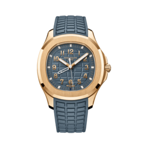 Aquanaut 5269R-001 Travel Time Quartz Rose Gold 38.8mm Blue Dial