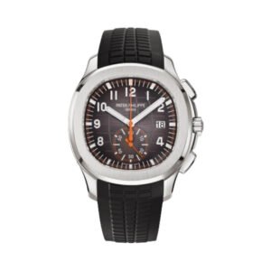 Aquanaut 5968A-001 Black Embossed Dial Chronograph 42mm