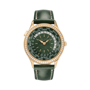Complications World Time 7130R-014 18Kt Rose Gold Olive Green Dial
