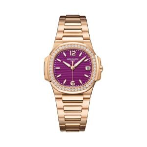 Nautilus 7010/1R-013 Rose Gold And Diamond Purple Dial