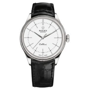 Cellini M50509-0016 39Mm Stainless Steel White Dial 18 Ct White Gold