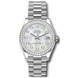 Datejust 31 M278289Rbr-0005 White Diamond 18K White Gold