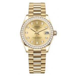 Datejust M278288Rbr-0005 31Mm Yellow Gold And Diamonds