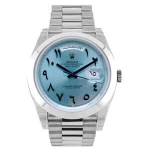 Day Date 228206 Ice Blue Arabic 40Mm Platinum
