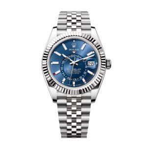Sky Dweller 336934-0006 White Gold Bright Blue Dial 42mm Chronometer