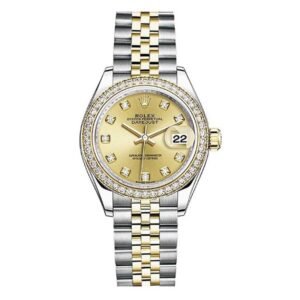 Datejust 279383Rbr Chdj 28Mm Yellow Gold And Stainless Steel Champagne Dial Diamond-Set Bezel ’