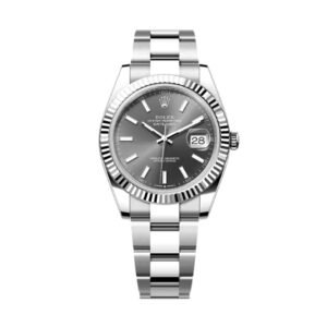 Datejust 41 126334-0013 Oystersteel-White Gold Slate Dial 41mm