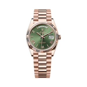 Day-Date 128235-0089 Olive Green Everose Gold 36mm