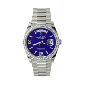 Day-Date Lapis Lazuli 128349RBR White Gold Blue Dial 36mm