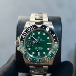 BRAND NEW 126729VTNR 126729 GMT-MASTER II 18K WHITE GOLD GREEN DIAL OYSTERSTEEL 40mm