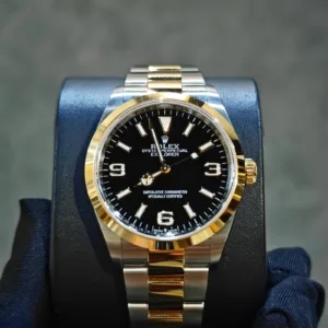 BRAND NEW 124273 EXPLORER BLACK DIAL YELLOW GOLD OYSTER 36mm