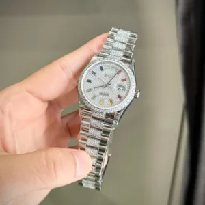 ROLEX DAY-DATE 36MM CUSTOM MOISSANITE DIAMOND
