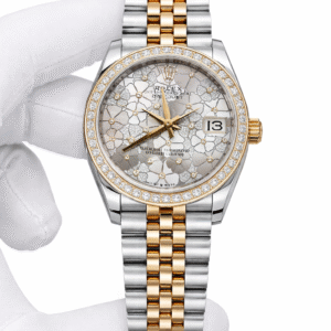 ROLEX DATEJUST 31MM FLOWER DIAL DIAMOND BEZEL