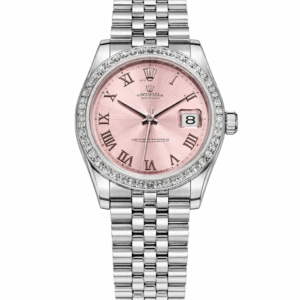 ROLEX DATEJUST DIAMONDS PINK DIAL EW FACTORY 31MM