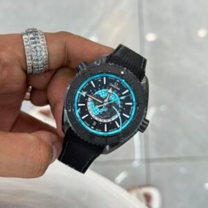Seamaster Planet Ocean 600M 45.5 mm, Black Ceramic on Rubber Strap