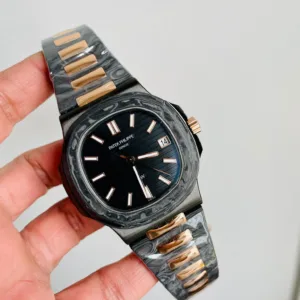 Patek Philippe Nautilus 5711 DIW Carbon DIWF 1:1 Best Edition Black Textured Dial