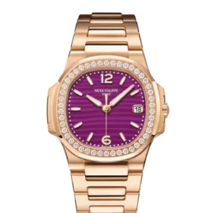 Rose Gold Fashion Luxury Watch – Purple Dial Women’s Edition