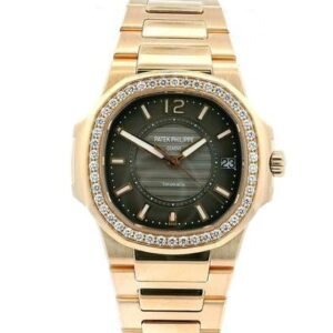 Rose Gold Women’s Luxury Watch – Minimal Purple Dial 32mm