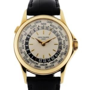 Patek Philippe World Time 5110J Yellow Gold GMT Men?s Luxury Watch 37mm