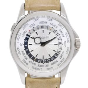 Patek Philippe World Time 5130G Silver Dial White Gold Men?s Watch 39.5mm