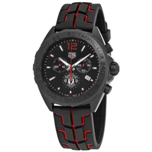 Black Dial Sport Watch – Rubber Strap 43mm