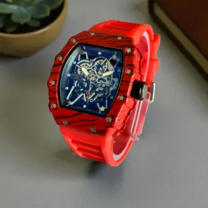 Richard Mille RM 12-01 Tourbillon Red Quartz TPT – Luxury Skeleton Bridge Watch