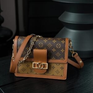 Dauphine MM Monogram Reverse Canvas Bag