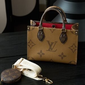 OnTheGo PM Monogram Reverse Canvas Tote Bag